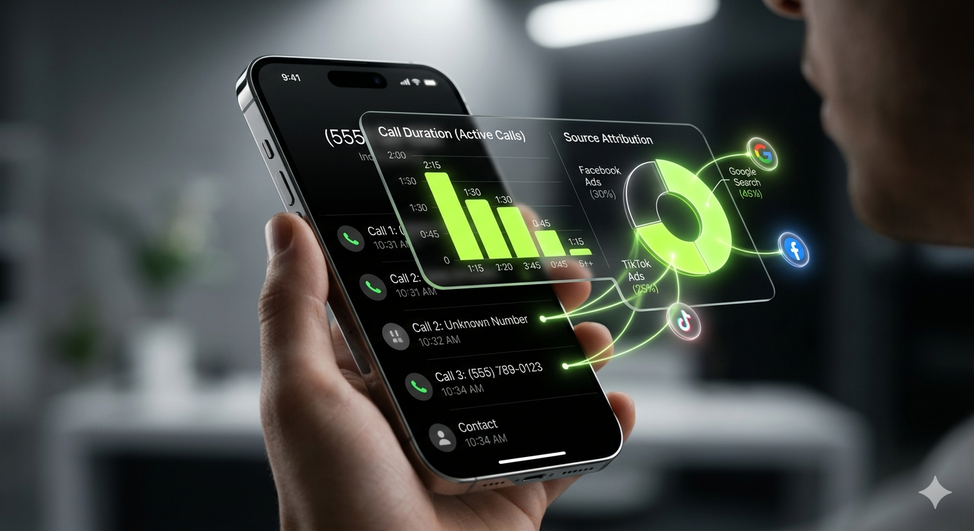 Call tracking with source attribution