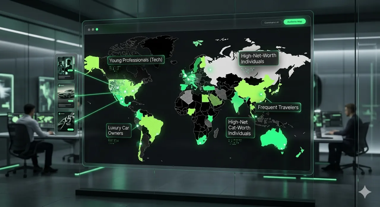 Global audience intelligence map